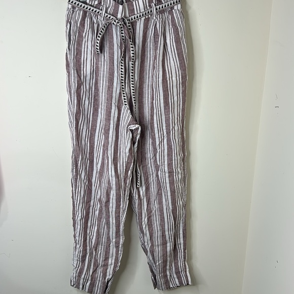 LemLem X H&M Striped 100% Linen Pants Size Small - Picture 4 of 15